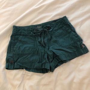 Loft Teal Cargo Utility Shorts